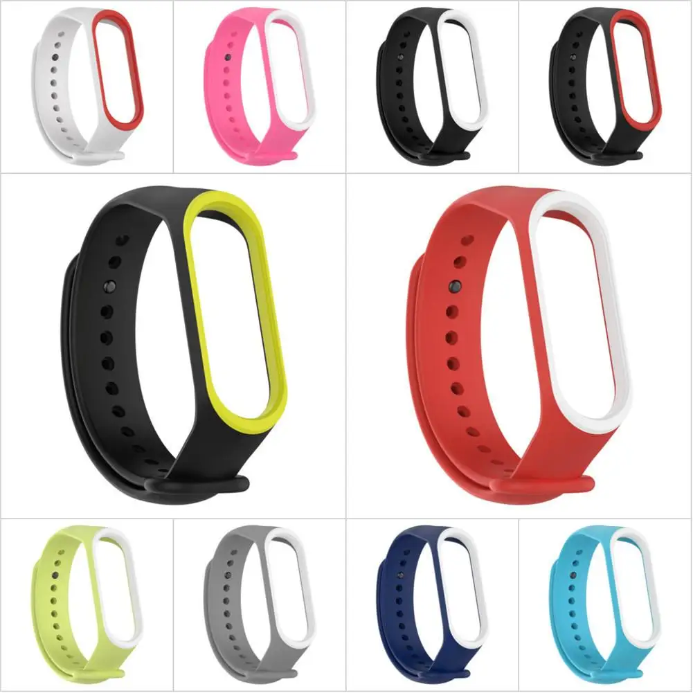 Ремешок сменный из мягкого силикона для Mi Band 4 3 Xiaomi 4/3|Смарт-аксессуары| |