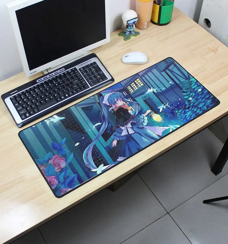 Коврик для мыши Hatsune Miku, 700x300 мм, игровой коврик для мыши, геймерский коврик для мыши, дешевый коврик, клавиатура, компьютерная мышь, лучшие игровые коврики - Цвет: Size700x300x2mm