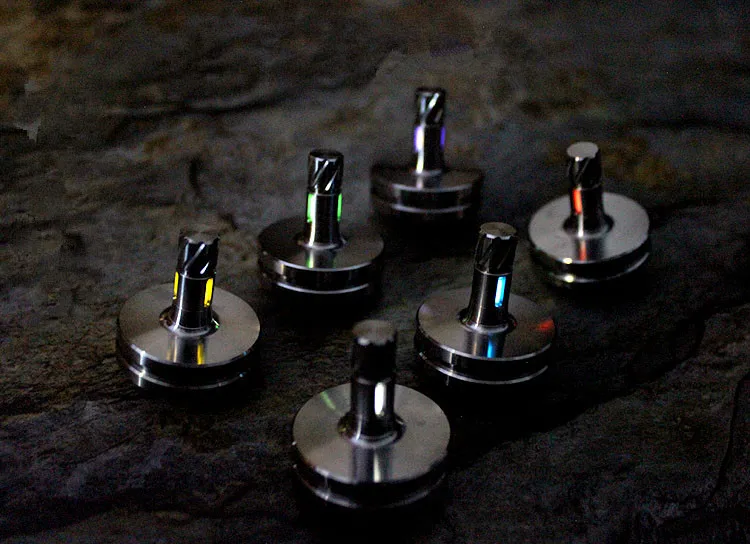 

With Tritium Tube Brass / Titanium EDC Gyro Inception Toys Tritium Tube Version EDC Multi Tools