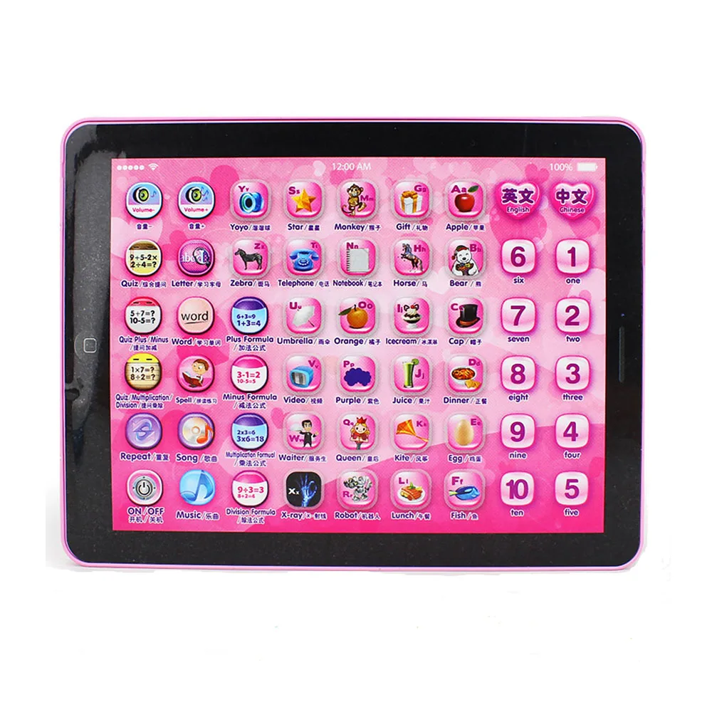 Treeby Children's Funny Farm Tablet Toy Y Pad Touch Screen Pad Learning