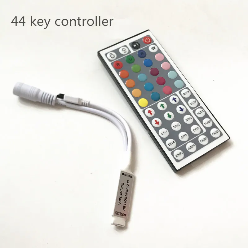 

Led Controller 44 Keys Mini IR RGB Controler LED Lights Controller IR Remote Dimmer DC12V 6A For RGB SMD 3528 5050 LED Strip S10