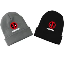 Модные унисекс аниме дэдпул Comics Beanie хлопковые Вязаные Лыжные Лыжная шапочка зимняя шапка для косплея весна теплая осень девочка подарок на день Святого Валентина