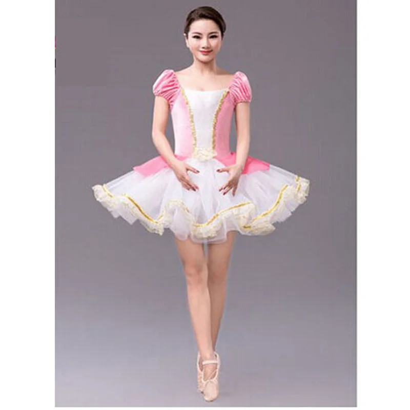 Kids Adult Pro Ballet Tutu Dancewear Skirt Pink Pearl Dance Dresses Gifts