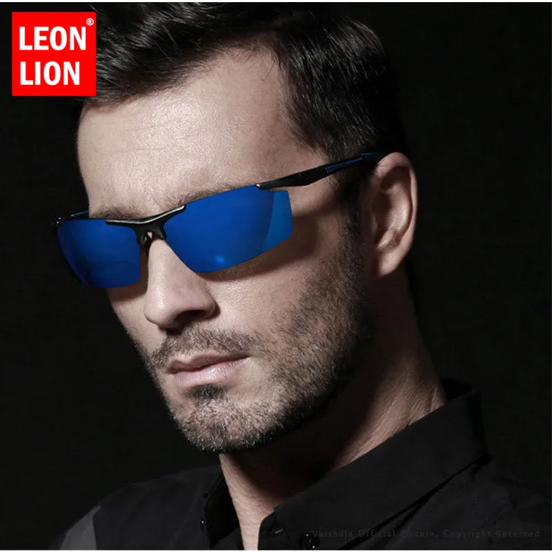 LeonLion 2021 Driving Sunglasses Women/Men Mirror Glasses Lady Vintage