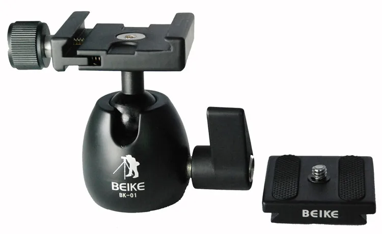 NEW-Wholesale-Beike-BK-01-Aluminum-Alloy-Tripod-Ball-Head-with-Quick-release-Plate-f-Panoramas