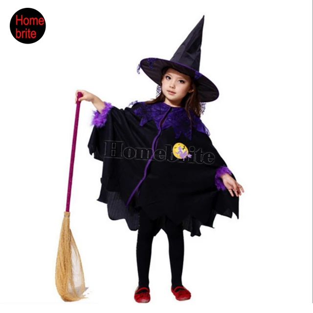 childrens halloween costumes flower girl dresses performance clothing christmas masquerade witch cloak clothes dressing hw115