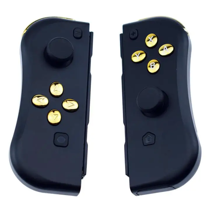 Game Switch Wireless Controller Left Right Bluetooth Gamepad For Nintend Switch NS Joycons Game Handle Grip For Switch Console - Цвет: Black Gold