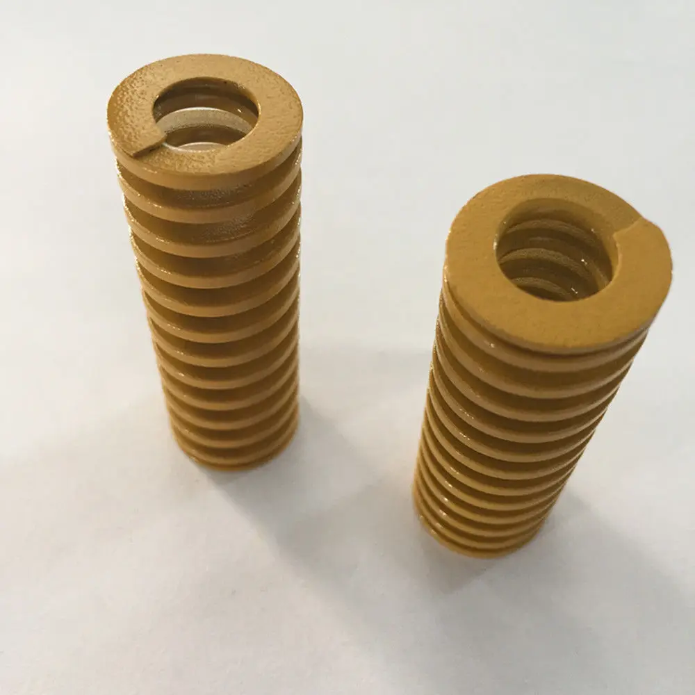 2 шт. жёлтая пружина для сжатия нагрузки 20x10x25/30/35/40/45/50/55/60/65/70/75/80/90/100/125 мм|Детали