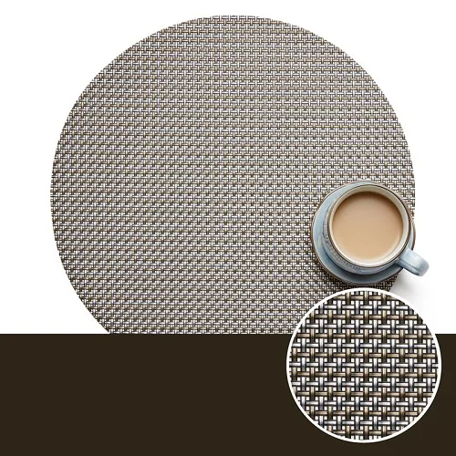 Semicircle PVC Tablecloth Environmentally Friendly Placemat for Dining Table Pad for Western Food Steak Plate Mat Home Coaster - Цвет: 3