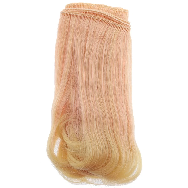 1 шт. 15 см кукольные аксессуары прямой парик из синтетического волокна волос для кукольных париков высокотемпературная проволока - Цвет: 10