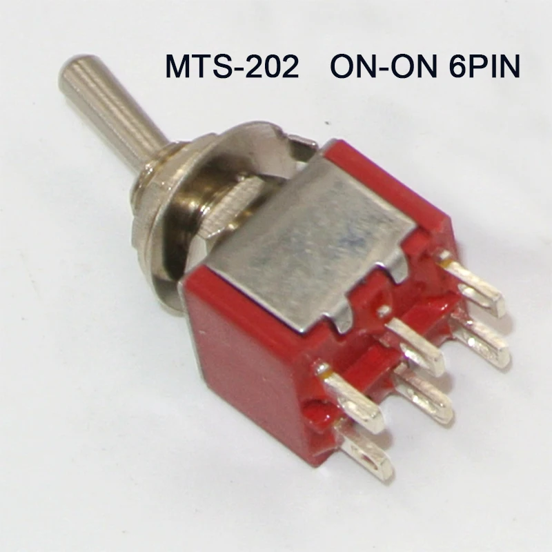 Red ON-ON 6PIN