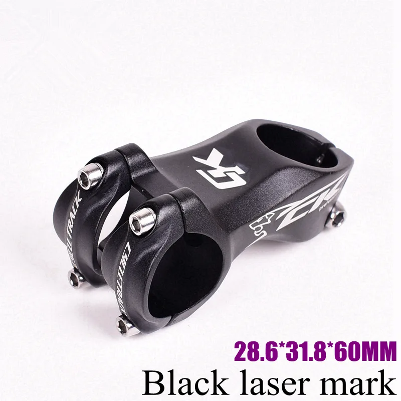Laser black 60MM Велосипедный вынос руля Руль riser отрицательный угол поворота дорога горный велосипед аксессуары положительный и отрицательный 17 градусов 60/80 мм 31,8 - Цвет: Laser black 60MM