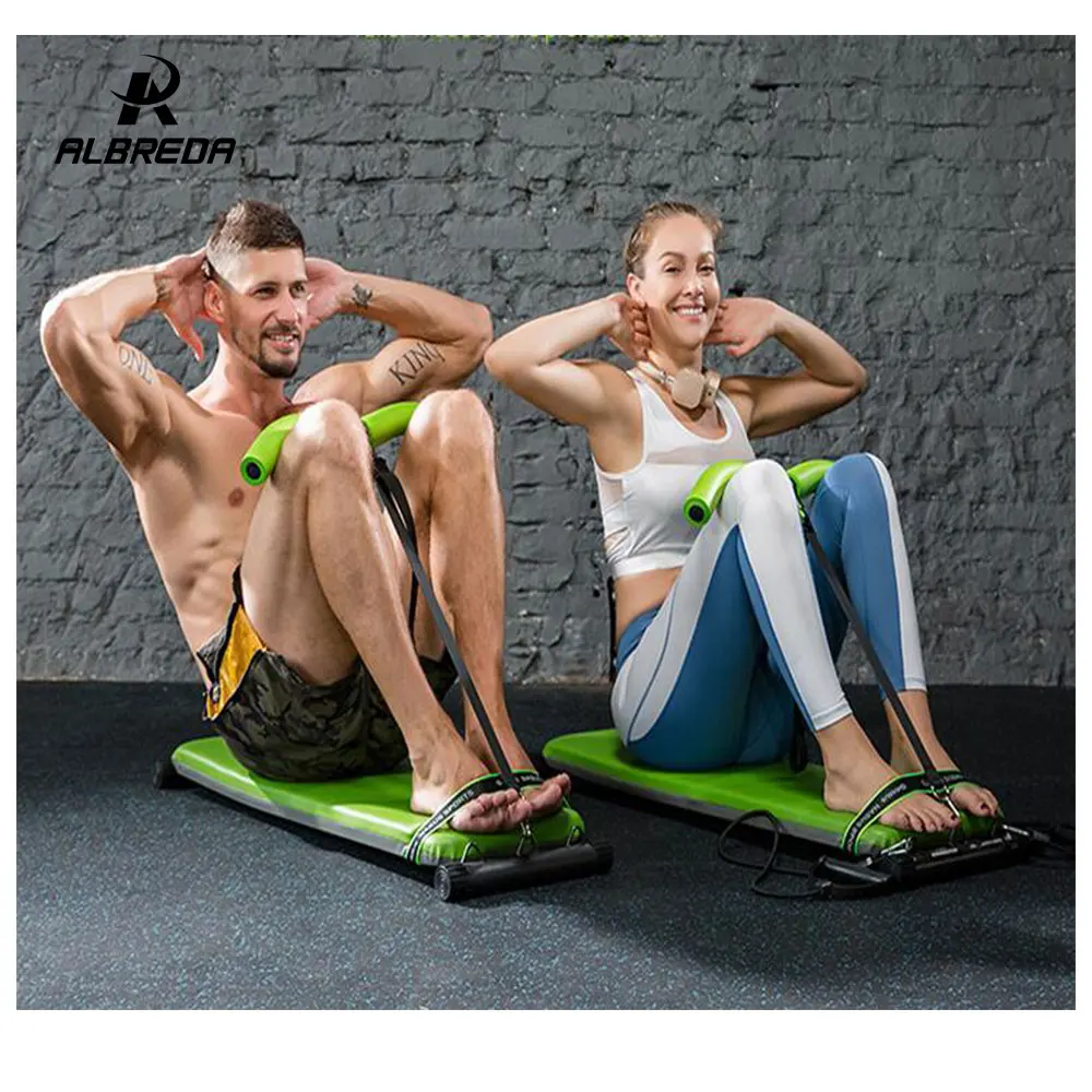 

ALBREDA NEW Fitness Machines For Home Sit Up Abdominal Bench fitness Board Pull rope abdominal Exerciser Equipments Gym Training