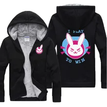 Winter Hot Sale Hoodies OW Cosplay Thickening Hooded Jacket With Cashmere Sweater Inside Winter Warm Hoodies