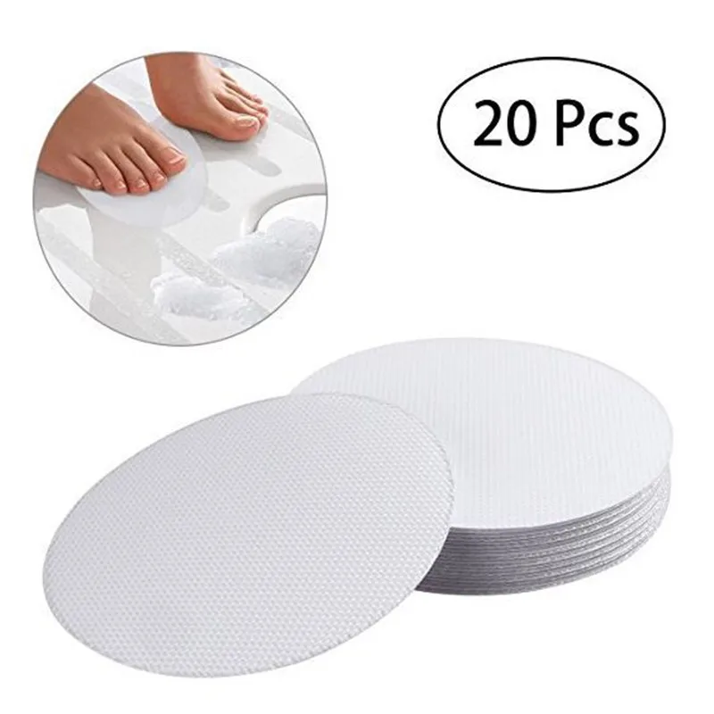 

20 Pieces/Lot Safe Bathroom Slip Stickers Harmless Transparent Bathroom Kitchen Round Anti Slip Stickers Non-slip Diameter=10CM