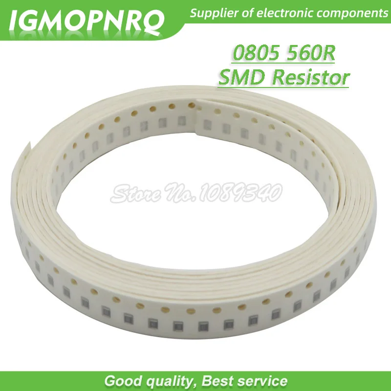 

300pcs 0805 SMD Resistor 560 ohm Chip Resistor 1/8W 560R ohms 0805-560R