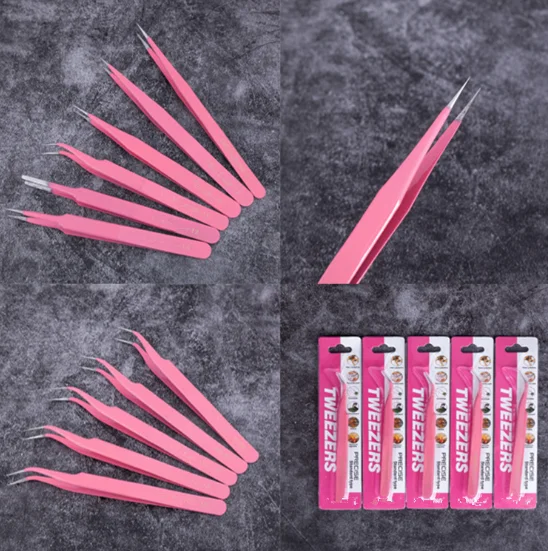

1pcs Eyelash Extension Tweezers Stainless Steel Eye Lashes Tweezers False Fake Eyelash Nipper Eyelash Extension Tools