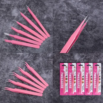 

1pcs Eyelash Extension Tweezers Stainless Steel Eye Lashes Tweezers False Fake Eyelash Nipper Eyelash Extension Tools