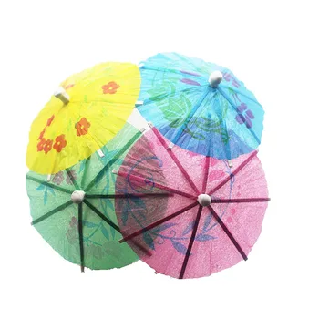 

144pcs Paper Drink / Cocktail Parasols /Umbrellas Luau Sticks / Hawaii Party Supplies POP Wedding decoration