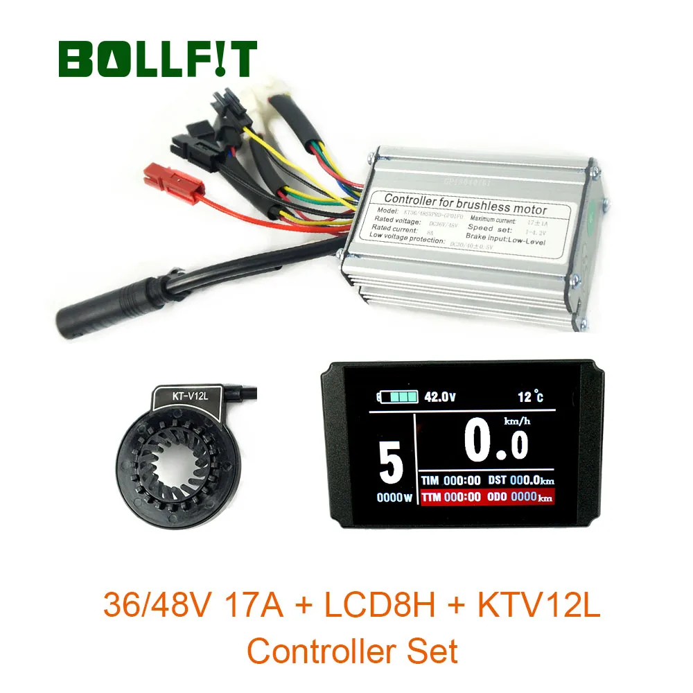 36V46V350W контроллер 17A LCD8 цветной дисплей набор PAS комплект для преобразования