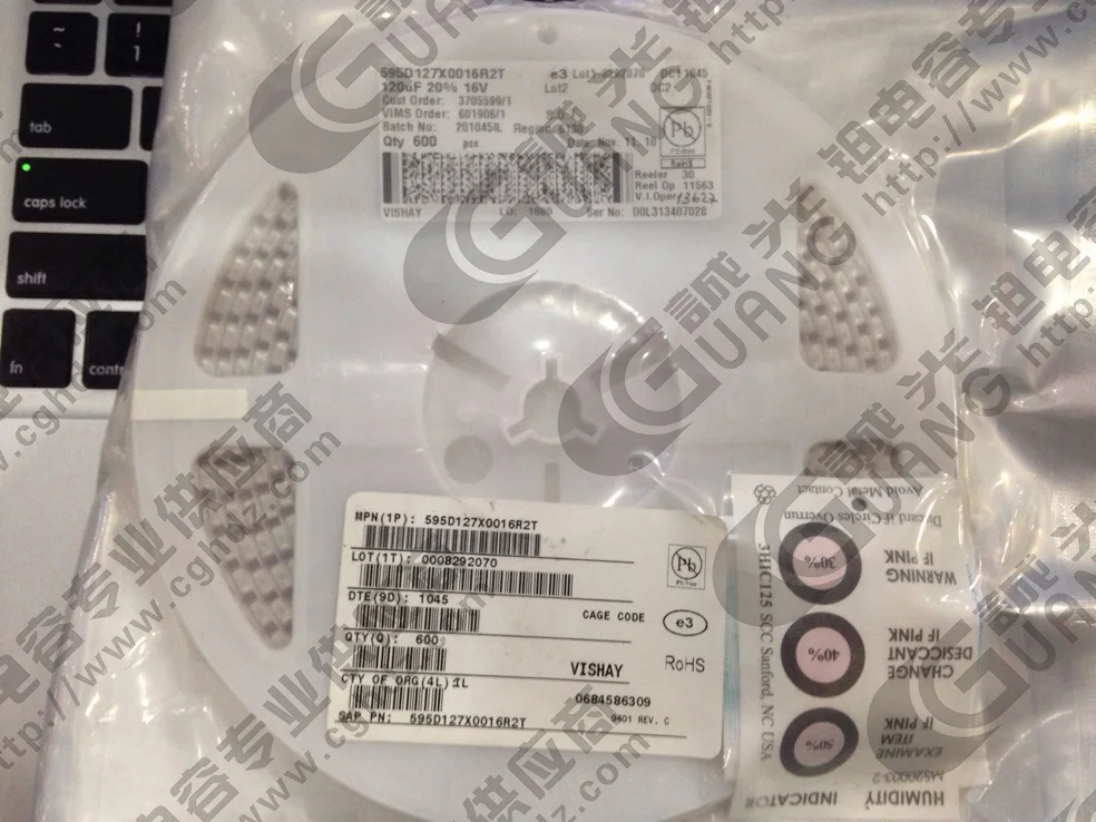

595D127X0016R2T 120U / 16V R VISHAY / SPRAGUE Wraps solid tantalum capacitors