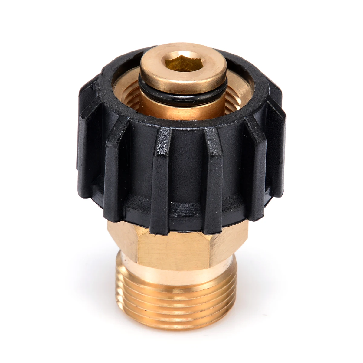 

1pc Pressure Washer Adapter Connector Converter Female Twist M22*15mm Convert To A (Standard) Male M22*14mm Adapter 4000 psi