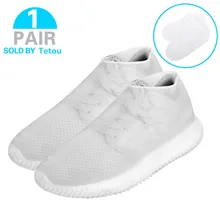 Новые чехлы для обуви многократного применения пара Водонепроницаемый силиконовая обувь для защиты от дождя протекторы