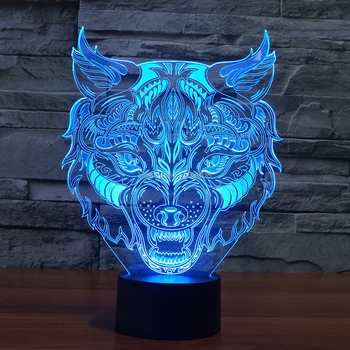 

Innovative leopard shaped night lights 7 Changing Colors LED fashionable led table lamp for friends gift anniversary gifts