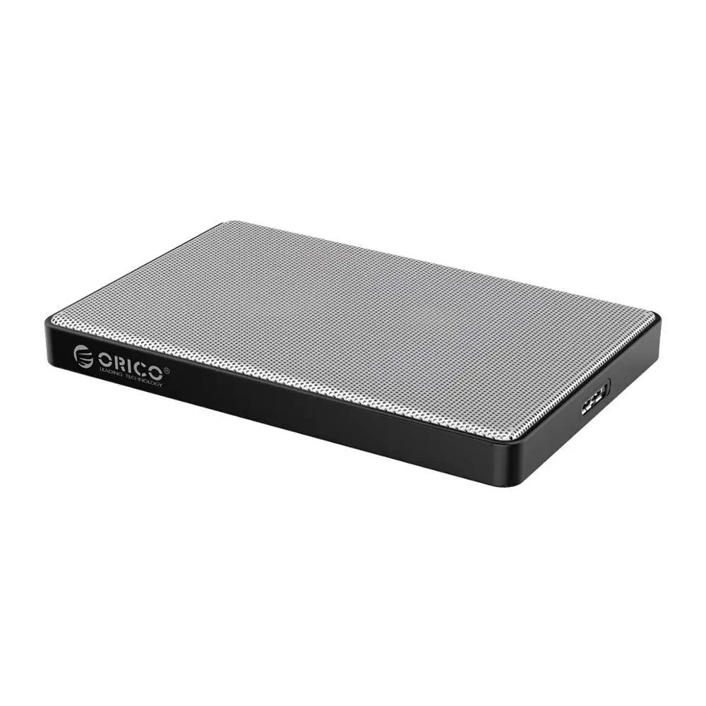 Чехол ORICO 2,5 дюйма для жесткого диска SATA-USB 3,0 чехол для жесткого диска SSD для samsung Seagate SSD 2 ТБ 4 ТБ коробка для жесткого диска внешний корпус для жесткого диска - Цвет: Silver