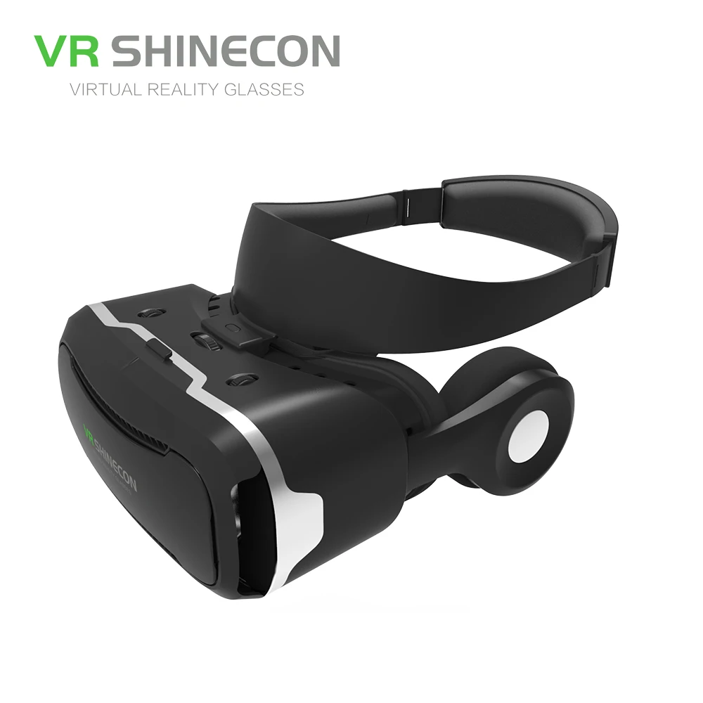 VR Shinecon 4 0 стерео виртуальная реальность смартфон 3D очки гарнитура Google BOX кнопка