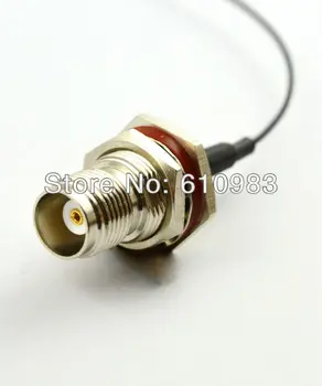 

100 Pieces shipping by DHL Extension Cord 1.13 15cm TNC Female Bulkhead O-ring to ufl/IPX Female Adapter Pigtail Cable