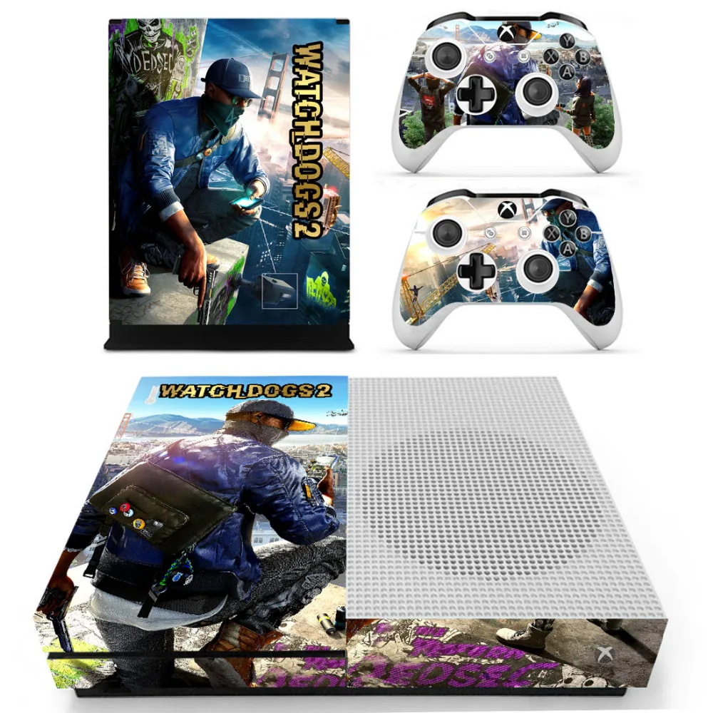 Verzorgen Varen Gaan Game Watch Dogs 2 Skin Sticker Decal For Microsoft Xbox One S Console And 2  Controllers For Xbox One S Skin Sticker - Stickers - AliExpress