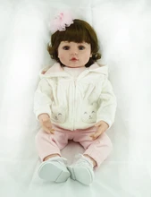 22 inch 55 cm Silicone baby reborn dolls Children’s toys New cute kitten pattern set of children’s dolls beautiful gift dolls