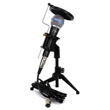 Профессиональный динамический вокальный проводной микрофон Стенд Поп фильтр крепление микрофона держатель для Beta58A KTV Караоке микшер PA Усилитель мощности