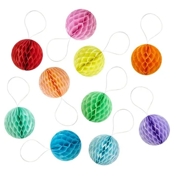 

15pcs 2" (5cm) Mini Decorative Honeycomb Balls for Wedding Birthday Shower Nursery Christmas Party Space Decorations