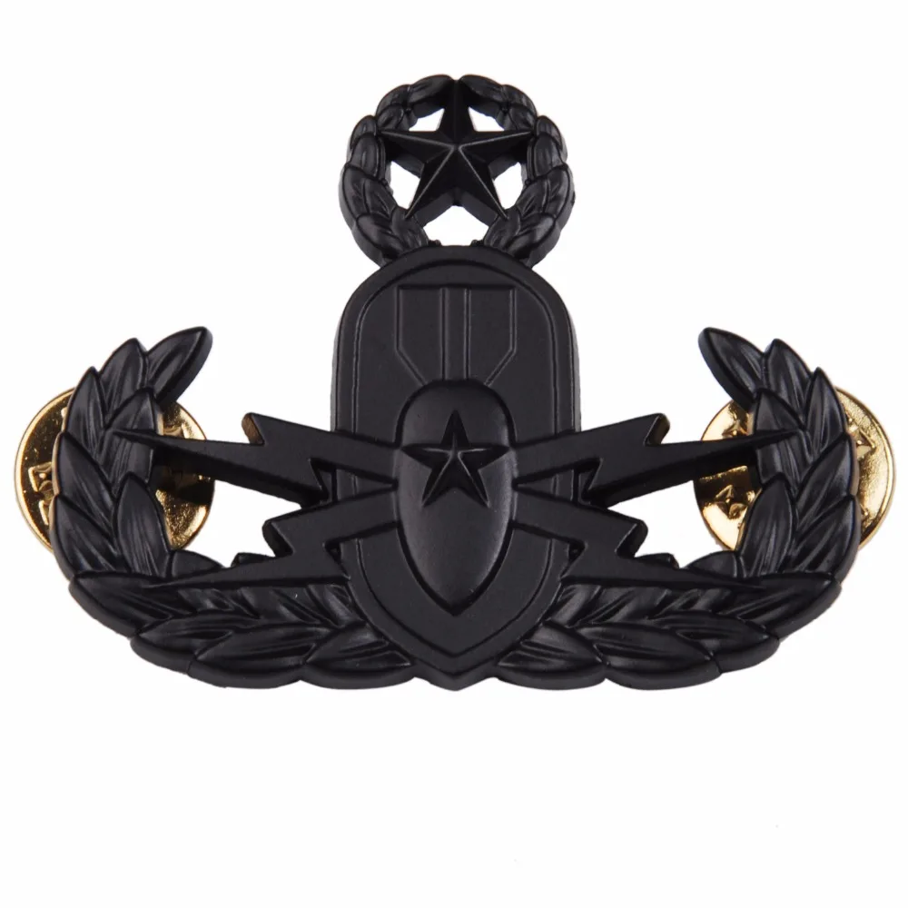 

US EXPLOSIVE ORDNANCE DISPOSAL MASTER BADGE EOD PIN BADGE INSIGNIA BLACK