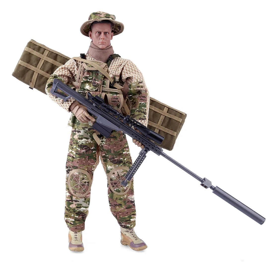 

2 Type 1/6 Movable Soldier Action Figure Set 12'' Military Model Toy Gift With Movable Joint For Birthday Present