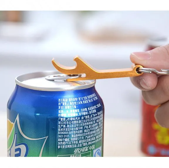 Color random Bottle Opener Key Chain Decoration Metal Beer Opener Can