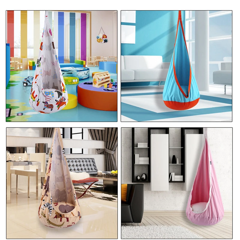 

2019 Creative Children Hammock Cushion Garden Swing Chair Indoor Outdoor Hanging Seat Child Swing Seat Patio Hammock Furniture