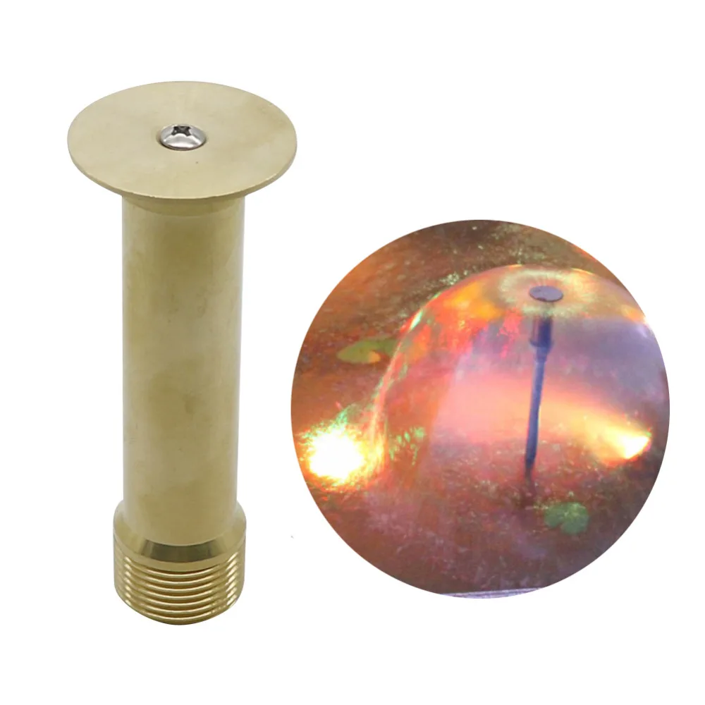 

Copper Mushroom Hemisphere Nozzle 1/2" Female and 3/4" Male Connector Fountain Sprinklers Foundtain Sprinkler Head 1 Pc