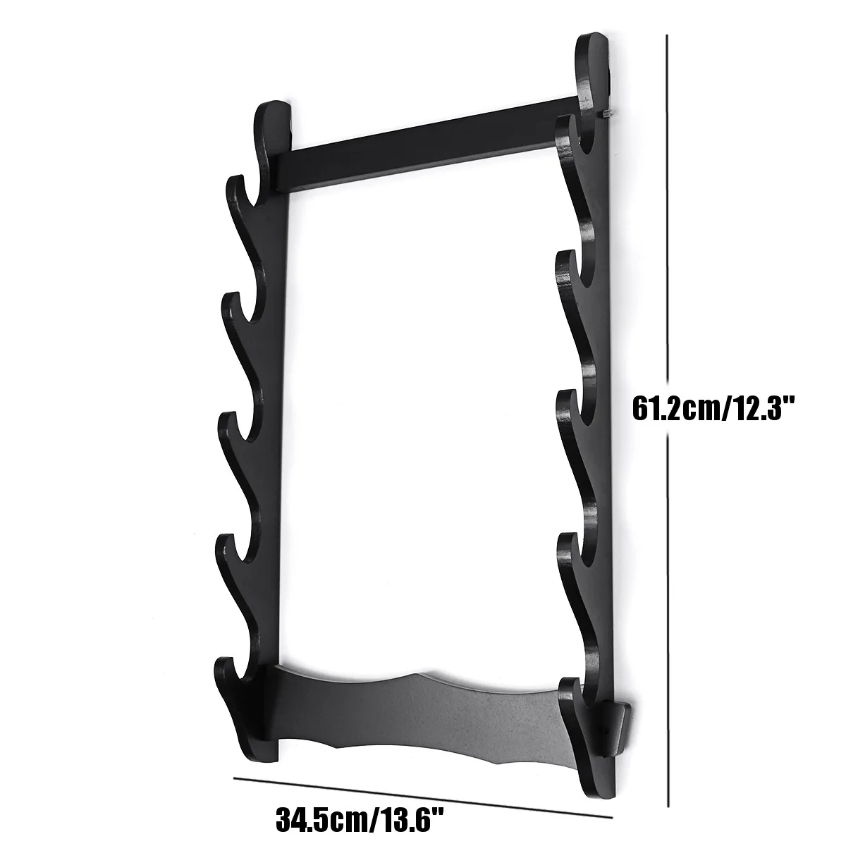  2/4/5/6 Tier Wall Mount Samurai Sword Katana Holder Stand Display Statues Sculptures Holder for Hom