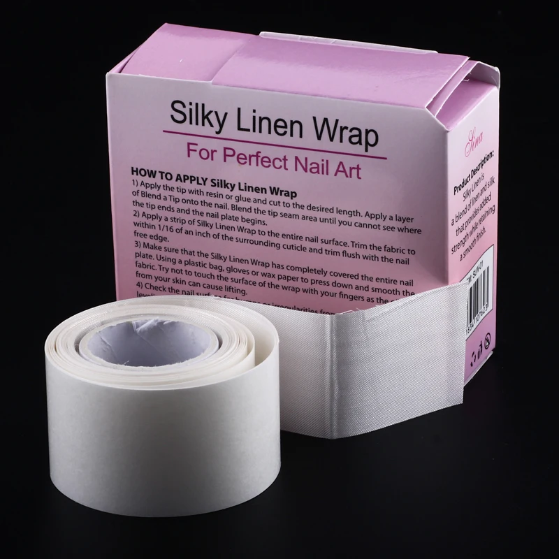 30 Packs Nail Silk Fiberglass Nail Silky Linen Wrap Manicure System