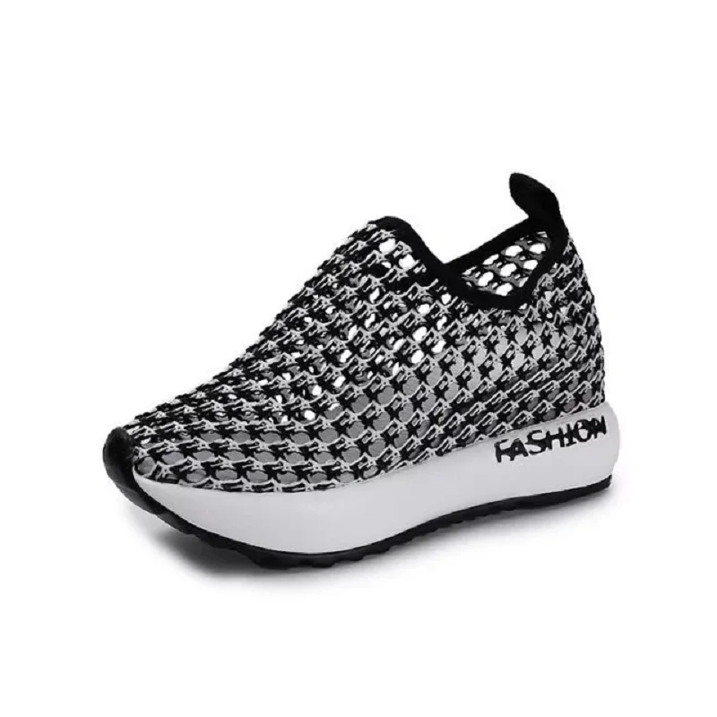 

Women Sneakers 2019 Fashion Women's Shoes Height Increasing Breathable Wedges Women Casual Shoes Summer Style Trainers