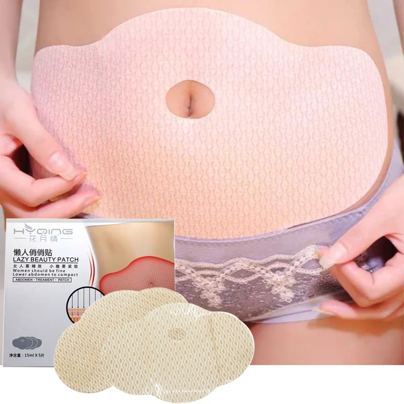 

5Pcs/Box Big Belly Sticker Detoxification Patch Slimming Belly Thin Waist Surve Slimming Navel Patch body Treatments Patches