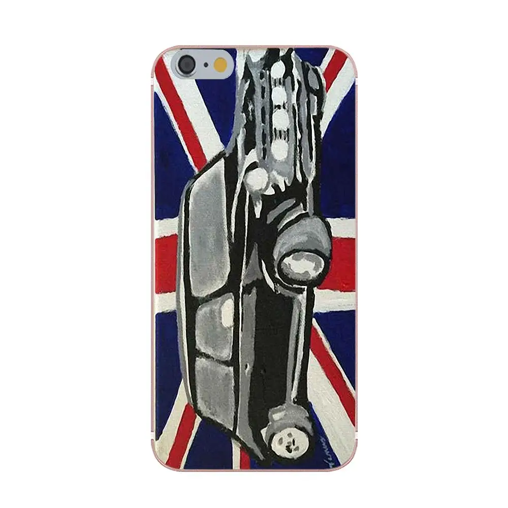 Oedmeb мягкий чехол для телефона Apple iPhone 4 4S 5 5C 5S SE 6 6S 7 8 Plus X для Mini Cooper style