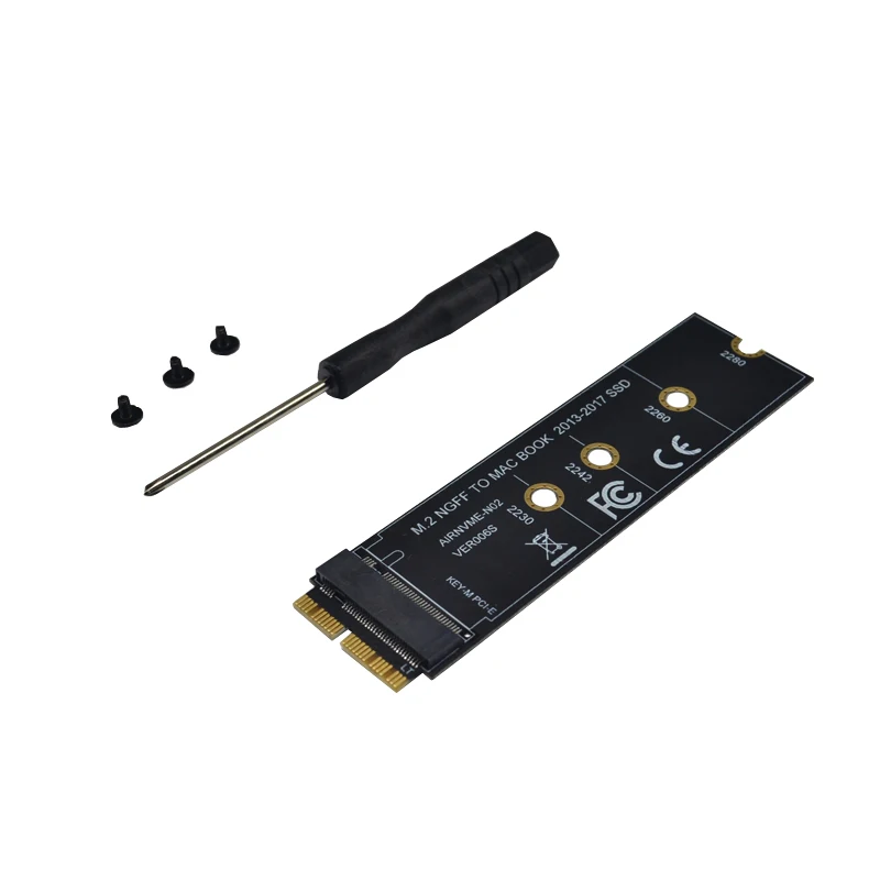 M ключ M.2 NGFF PCIe AHCI SSD адаптер карты для MACBOOK Air 2013 2014 2015 2017 A1465 A1466 Pro A1398 A1502 A1419 2230 2280