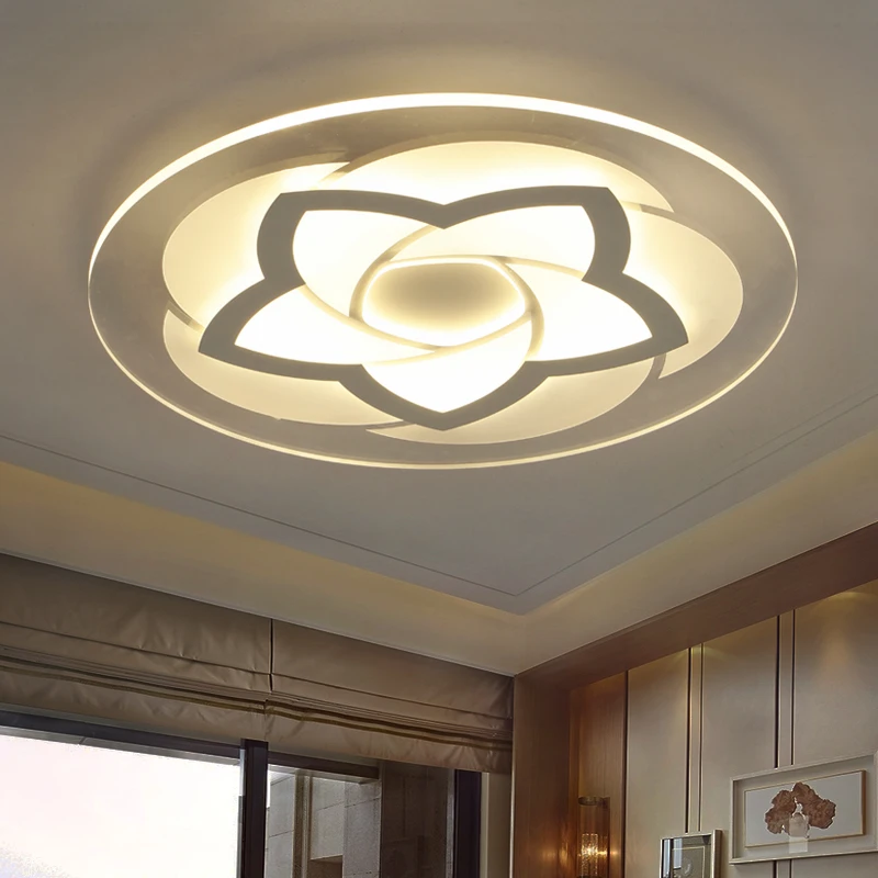 

modern minimalist circular ceiling lamps LED acrylic study room bedroom