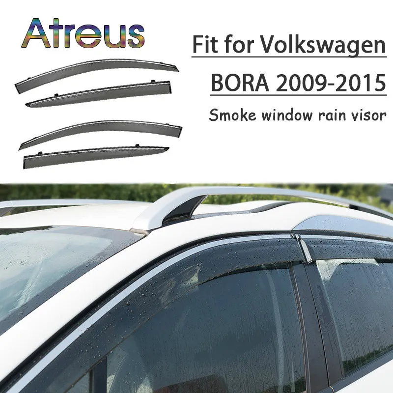 Atreus 1 комплект ABS для-2009 VW Volkswagen Bora Sedan аксессуары для автомобиля дефлекторы от солнца защита от дыма окно дождевой козырек