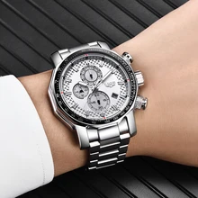 2019 New Watch Men LIGE Mens Watches Top Brand Luxury Sport Quartz Stainless Steel Man Clock Military Waterproof Chronograph+Box