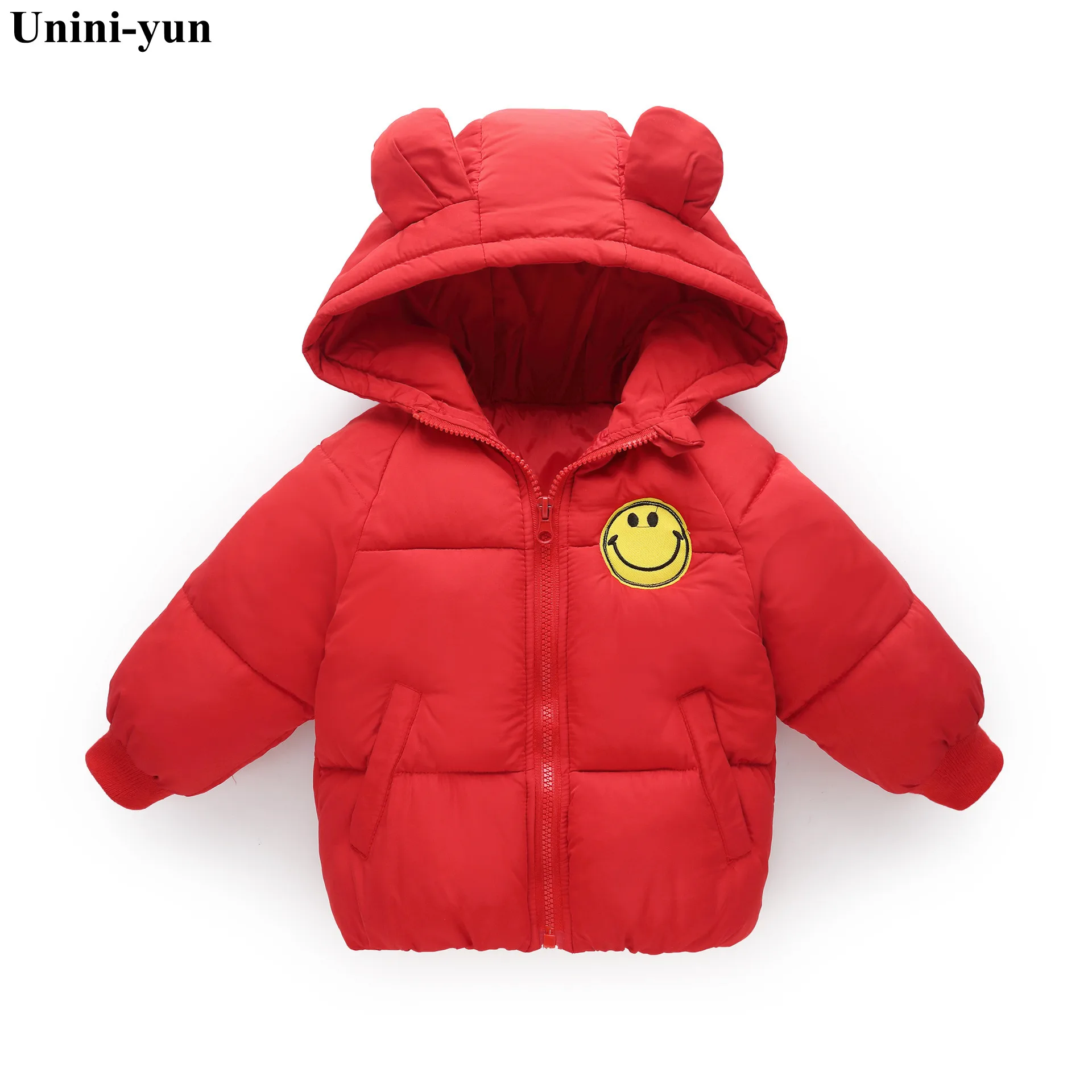 Зимние куртки для девочек; модная верхняя одежда для мальчиков и девочек с героями мультфильмов; Одежда для маленьких девочек; куртка с капюшоном для девочек; хлопковые парки - Цвет: xiao-lian-hong